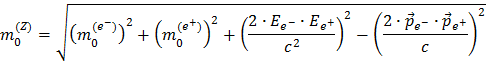 simple relativistic relationsip between energy, momentum and mass