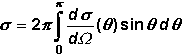 Das Integral ber den Azimutwinkel hinterlsst nur ein '2 pi'