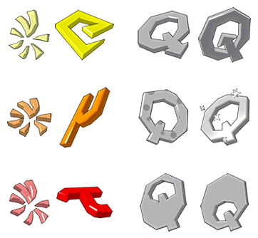 [Grafik] Symboldarstellungen für die zwölf Materieteilchen des Standardmodells