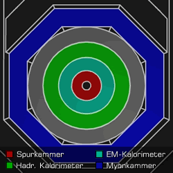 [Grafik] Querschnitt durch einen Detektor ohne Spuren.