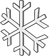 [Grafik] Schneeflocke als Symbol für Symmetrie